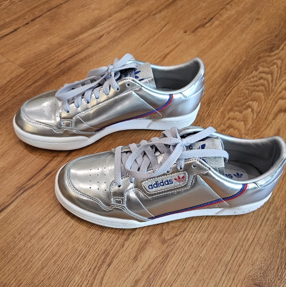 Silver Adidas Sneakers